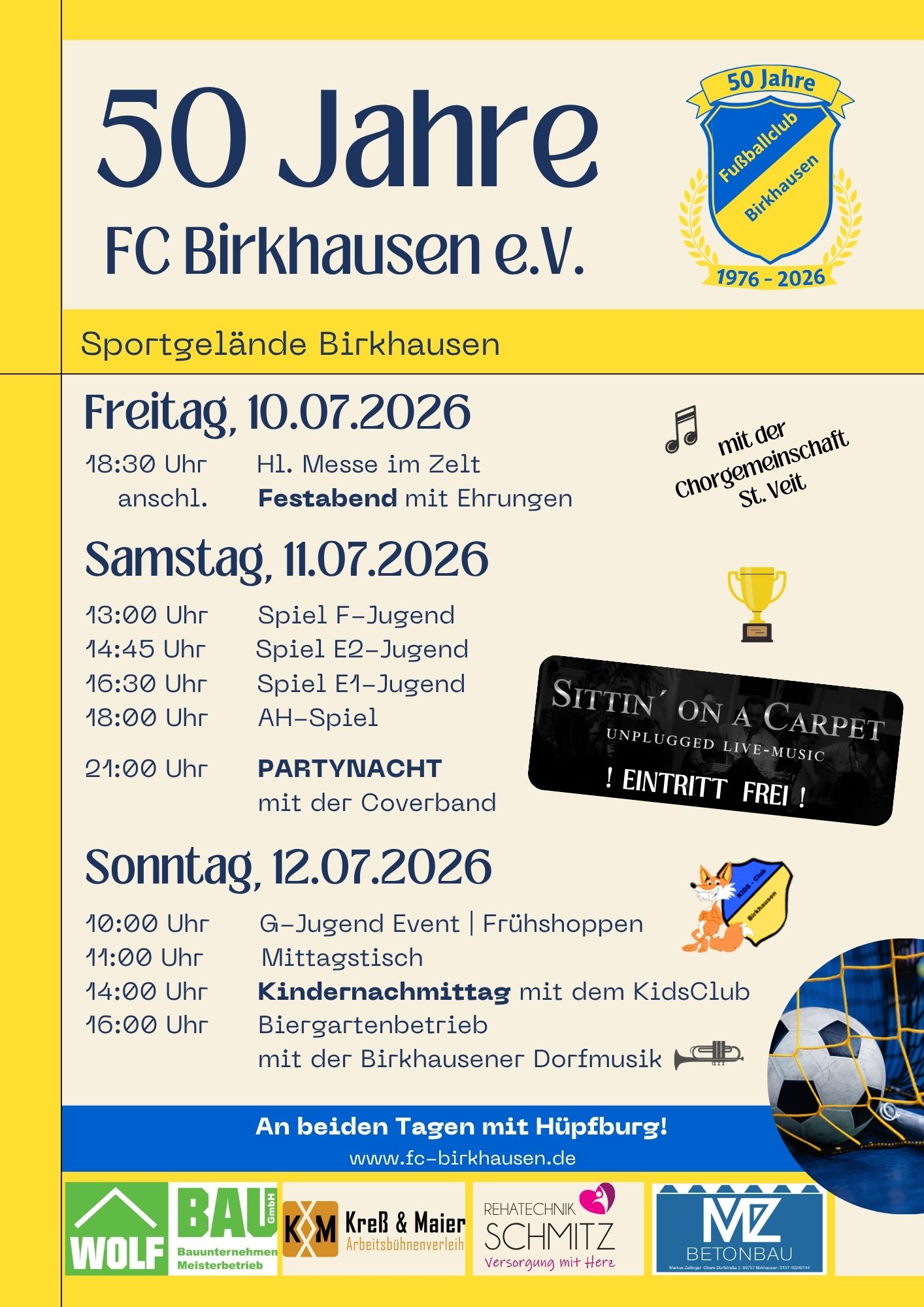 Programm Jubiläum 50 Jahre